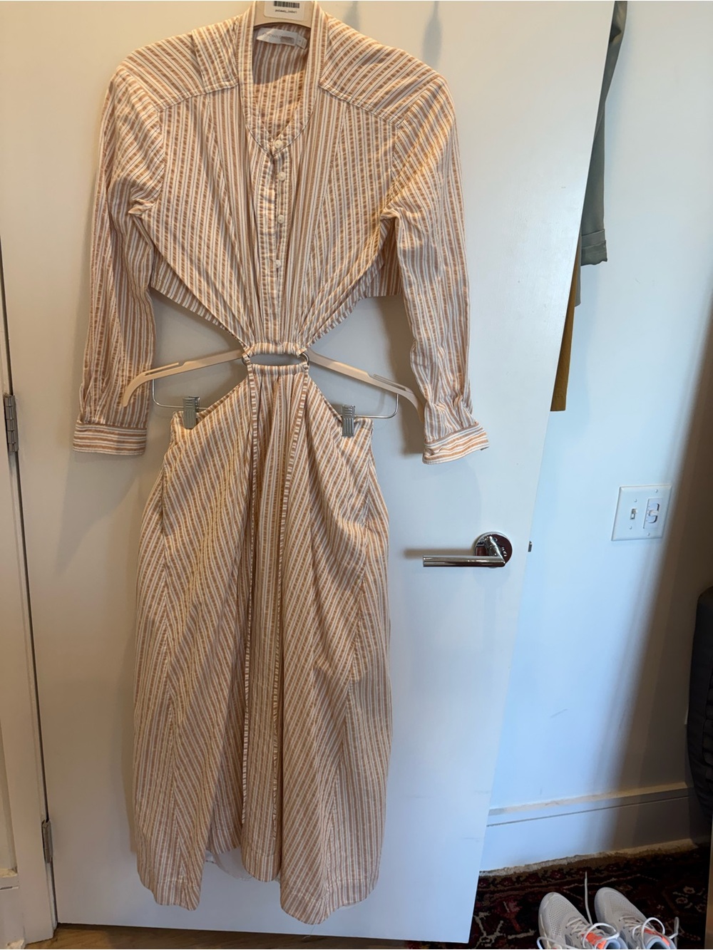 Jonathan Simkhai Janet Open Back Shirt Dress